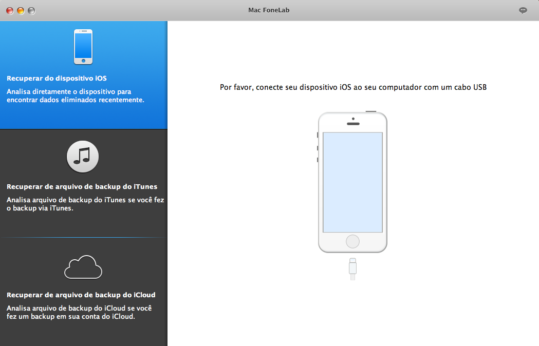 Restaurar dados perdidos de iPhone