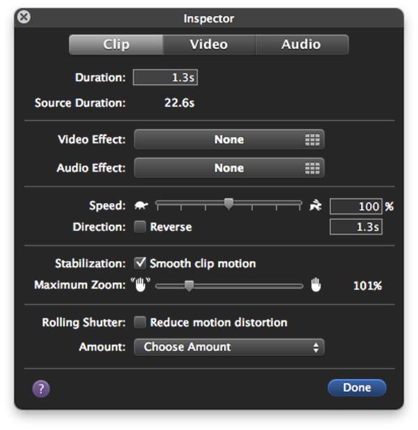 Como criar um efeito de slow motion no iMovie