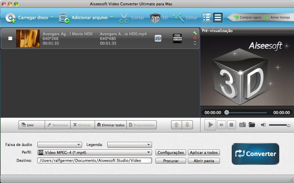 Abra o Video Converter Ultimate para Mac