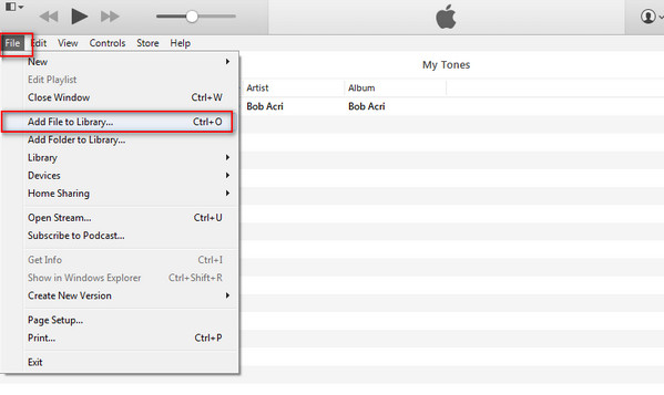 Importe seus toques para o iTunes