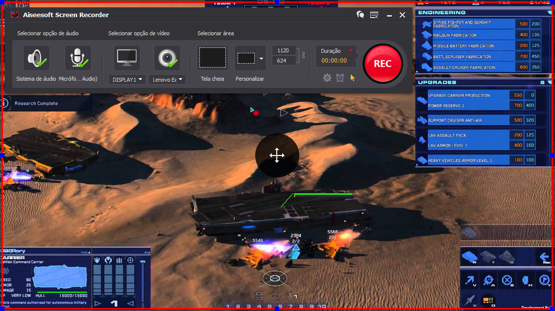 Gravar gameplay com o Aiseesoft Screen Recorder