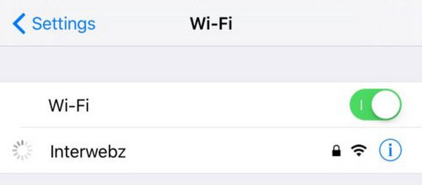 Verifique sua Wi-Fi