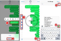 Cómo reenviar mensajes en iPhone