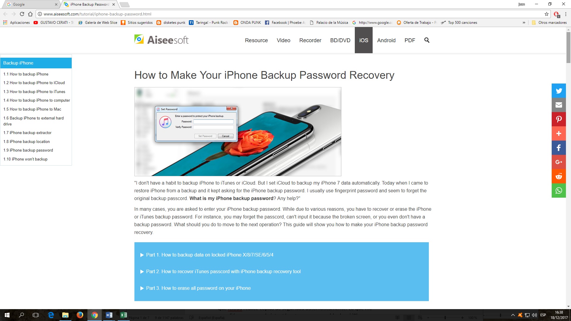  Cómo recuperar copias de seguridad con contraseña en iPhone